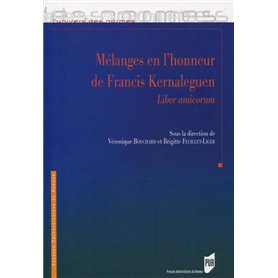 Mélanges en l'honneur de Francis Kernaleguen