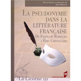 La pseudonymie dans la littérature française