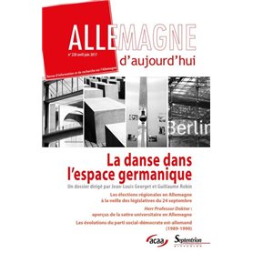 La danse dans l'espace germanique - N°220 avril-juin 2017