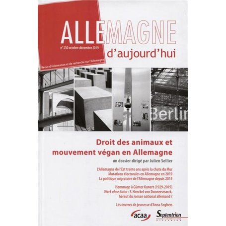 Droits des animaux et mouvement végan en Allemagne