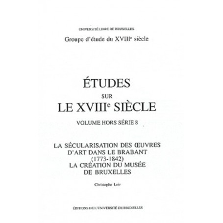 LA SECULARISATION DES OEUVRES D'ART DANS LE BRABANT