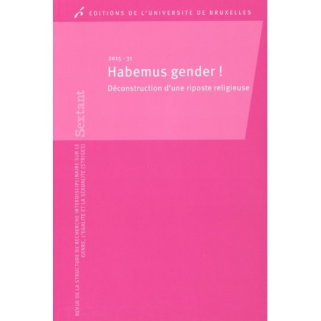 HABEMUS GENDER ! DECONSTRUCTION D UNE RIPOSTERELIGIEUSE