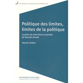 POLITIQUE DES LIMITES, LIMITES DE LA POLITIQUE. LA PLACE DU DROIT DANS LA PENSEE