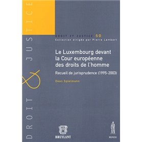 LE LUXEMBOURG DEVANT LA COUR EUROPÉENNE DES DROITS DE L'HOMME. RECUEIL DE JURISP