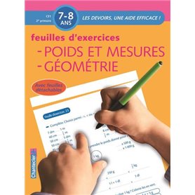 POIDS ET MESURES GEOMETRIE - FEUILLES D'EXERCICES