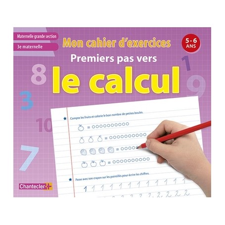 MON CAHIER D'EXERCICES PREMIERS PAS VERS LE CALCUL (5-6 A.)