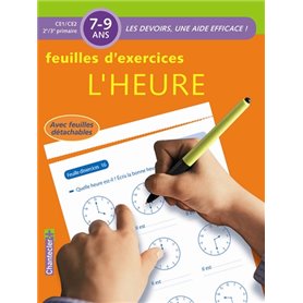 DEVOIRS - FEUILLES D'EX. L'HEURE (7-9 ANS)