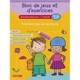 BLOC DE JEUX ET D'EXERCICES - PREMIERS PAS EN ECRITURE (5-6