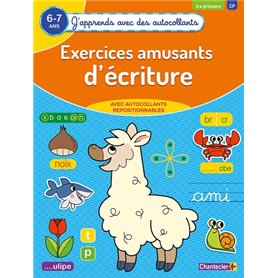 Exercices amusants d'écritures (6-7 a.) - (J'apprends avec des autocollants)