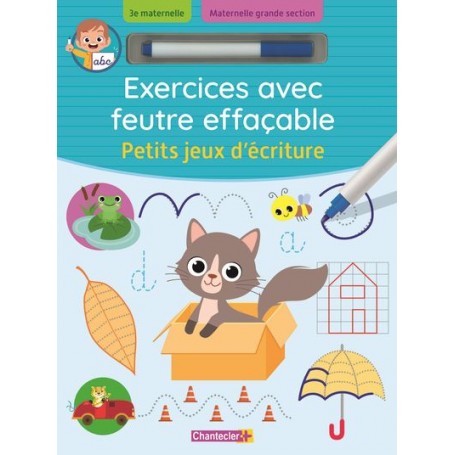 Exercices avec feutre effaçable - Petits jeux d'écriture