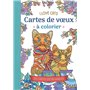 I love cats- Cartes de voeux à colorier