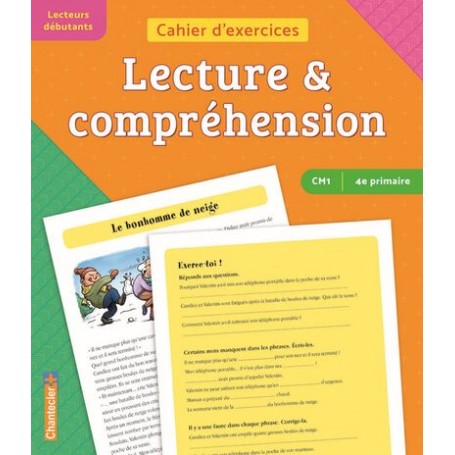 Cahier d'exercices lecture & compréhension (CM1- 4e primaire) (orange-vert)