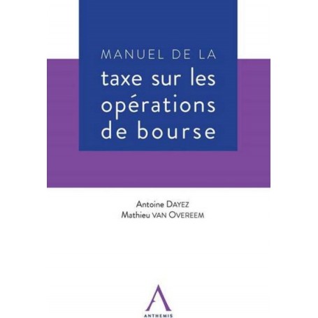 MANUEL DE LA TAXE SUR LES OPERATIONS DE BOURSE