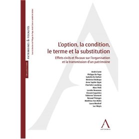 L OPTION, LA CONDITION, LE TERME ET LA SUBSTITUTION