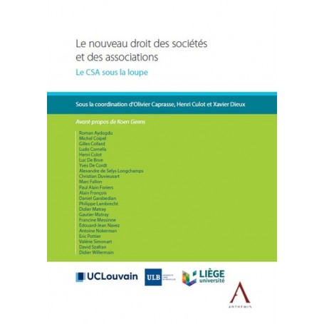 Le nouveau droit des sociétés et des associations