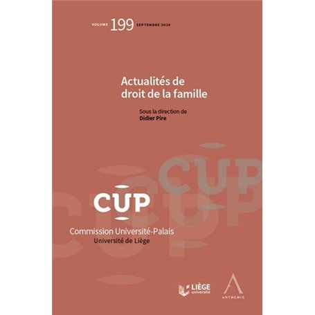 Actualités de droit de la famille