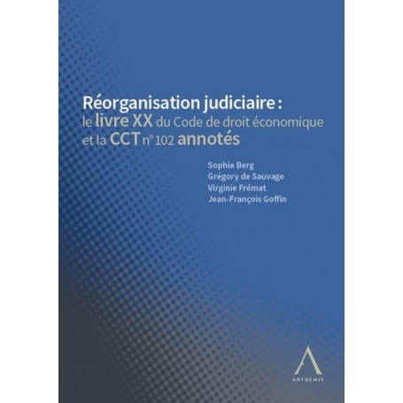 Réorganisation judiciaire : code annoté