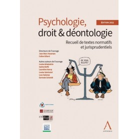 Psychologie, droit & déontologie