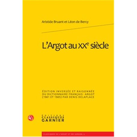 L'Argot au XXe siècle