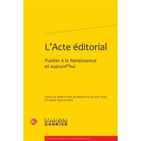 L'Acte éditorial