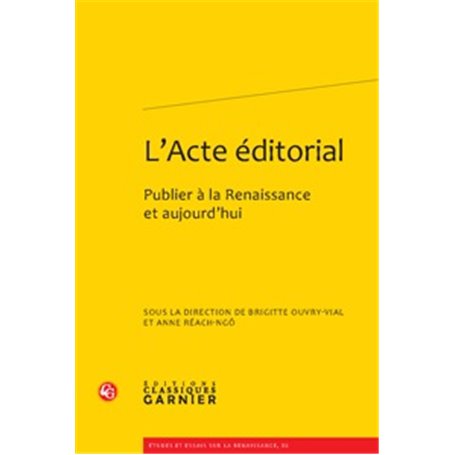 L'Acte éditorial