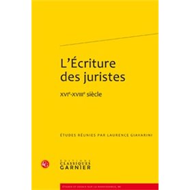 L'Écriture des juristes