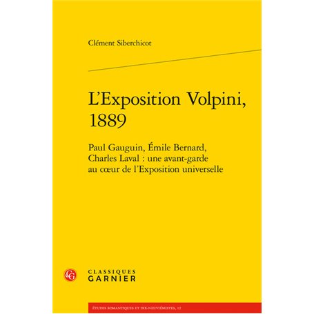 L'Exposition Volpini, 1889