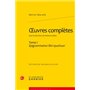 oeuvres complètes