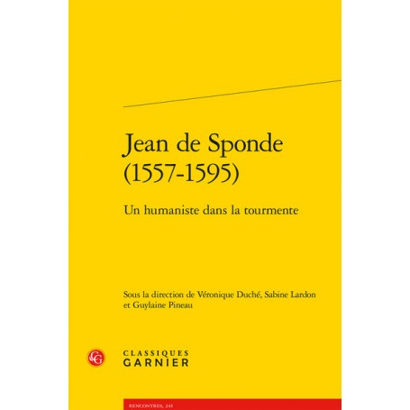 Jean de Sponde (1557-1595)