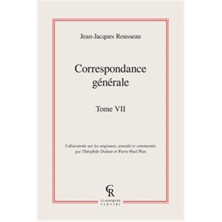 Correspondance générale