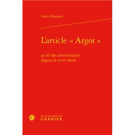 L'article « Argot »