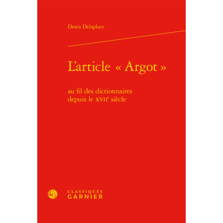 L'article « Argot »