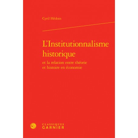 L'Institutionnalisme historique