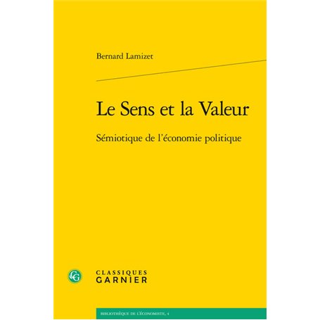 Le Sens et la Valeur