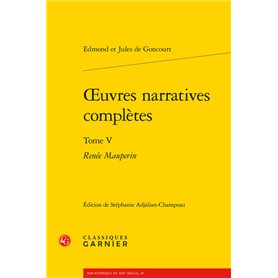 oeuvres narratives complètes