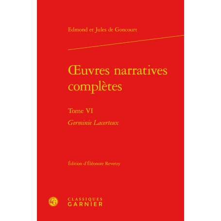 oeuvres narratives complètes