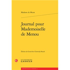 Journal pour Mademoiselle de Menou