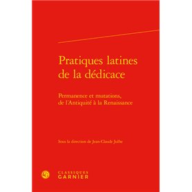 Pratiques latines de la dédicace