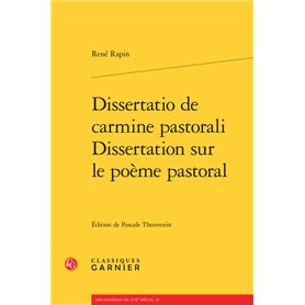 Dissertatio de carmine pastorali / Dissertation sur le poème pastoral