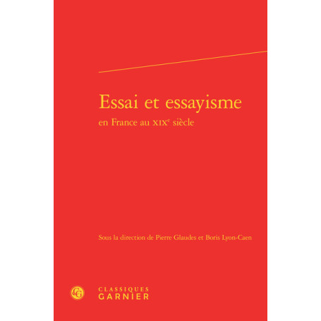 Essai et essayisme