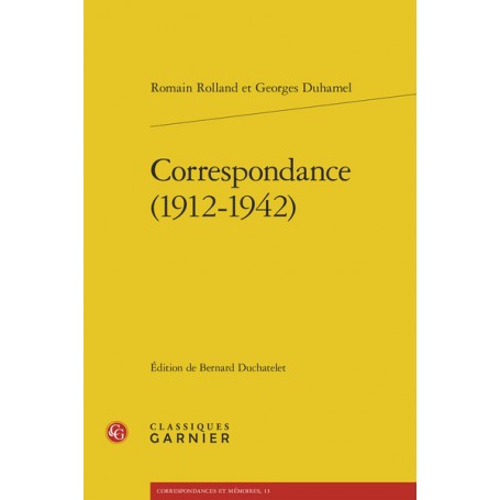 Correspondance (1912-1942)