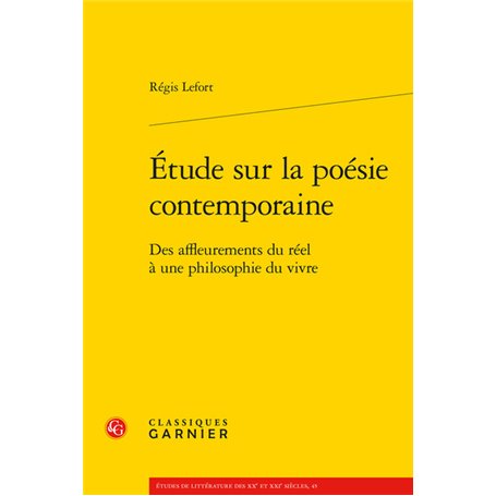 Étude sur la poésie contemporaine