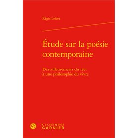 Étude sur la poésie contemporaine