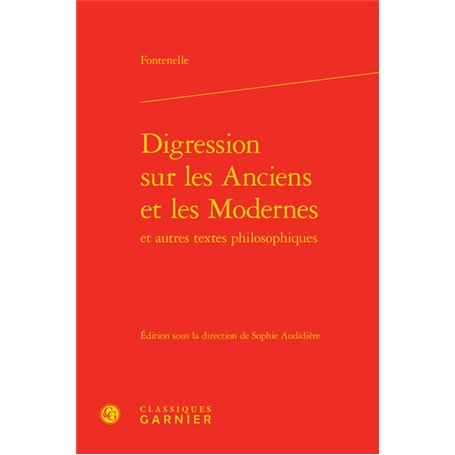 Digression sur les Anciens et les Modernes