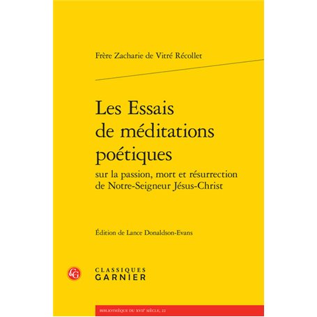 Les Essais de méditations poétiques