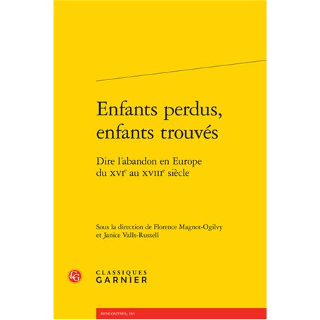 Enfants perdus, enfants trouvés