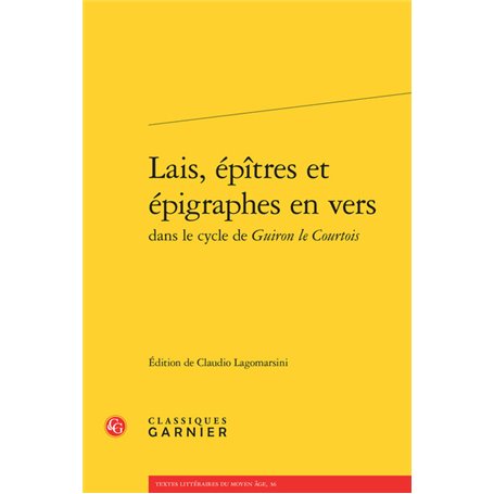 Lais, épîtres et épigraphes en vers