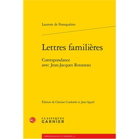 Lettres familières