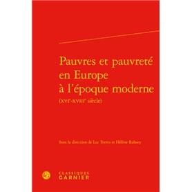 Pauvres et pauvreté en Europe à l'époque moderne