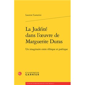 La Judéité dans l'oeuvre de Marguerite Duras